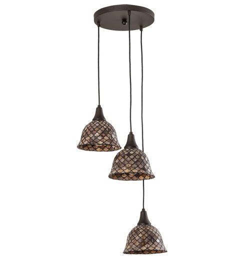 Meyda Tiffany 219953 Three Light Pendant, Oil Rubbed Bronze
