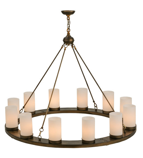 Meyda Tiffany 220081 12 Light Chandelier, Antique Copper