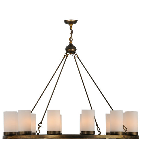 Meyda Tiffany 220081 12 Light Chandelier, Antique Copper