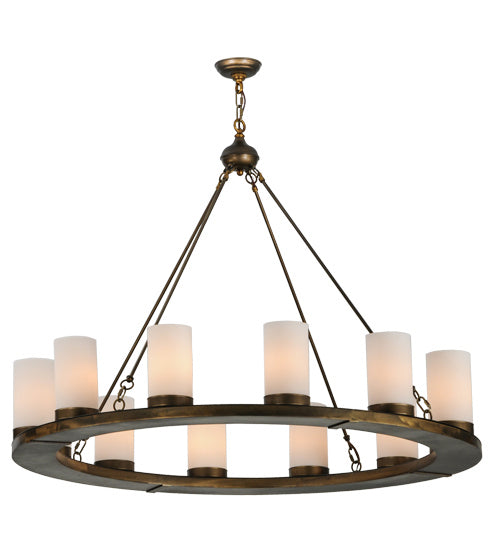 Meyda Tiffany 220081 12 Light Chandelier, Antique Copper