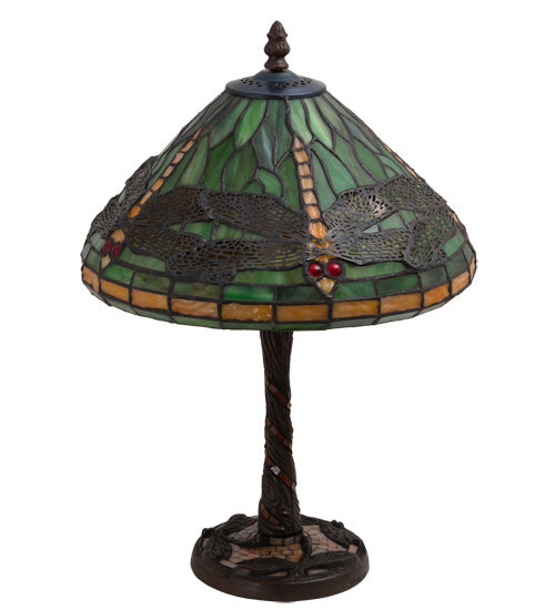 Meyda Tiffany 220523 One Light Table Lamp, Mahogany Bronze
