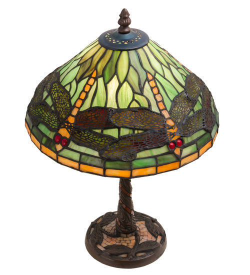 Meyda Tiffany 220523 One Light Table Lamp, Mahogany Bronze