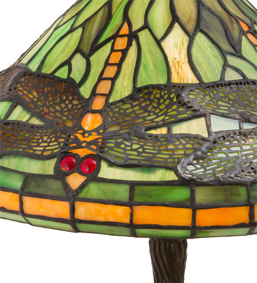Meyda Tiffany 220523 One Light Table Lamp, Mahogany Bronze