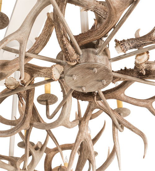 Meyda Tiffany 220836 20 Light Chandelier, Beige Satin