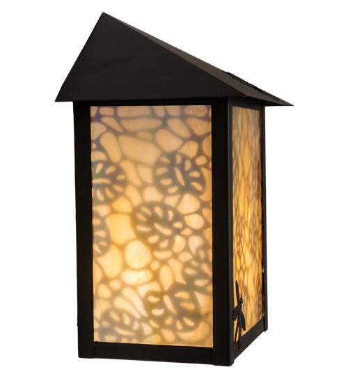 Meyda Tiffany 28473 One Light Wall Sconce, Craftsman Brown