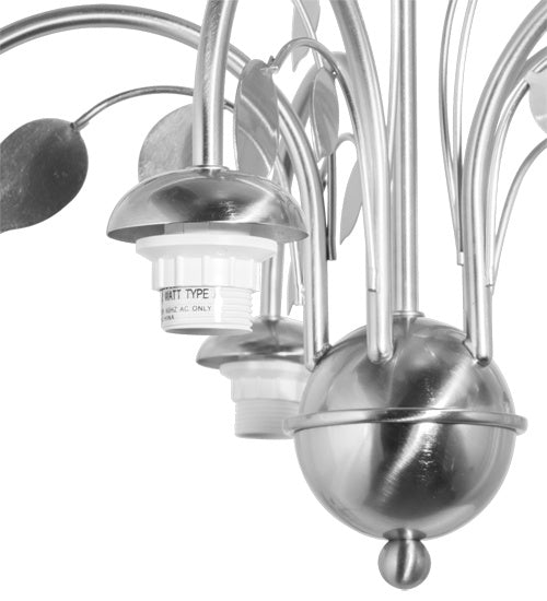 Meyda Tiffany 69887 Five Light Chandelier, Satin Nickel