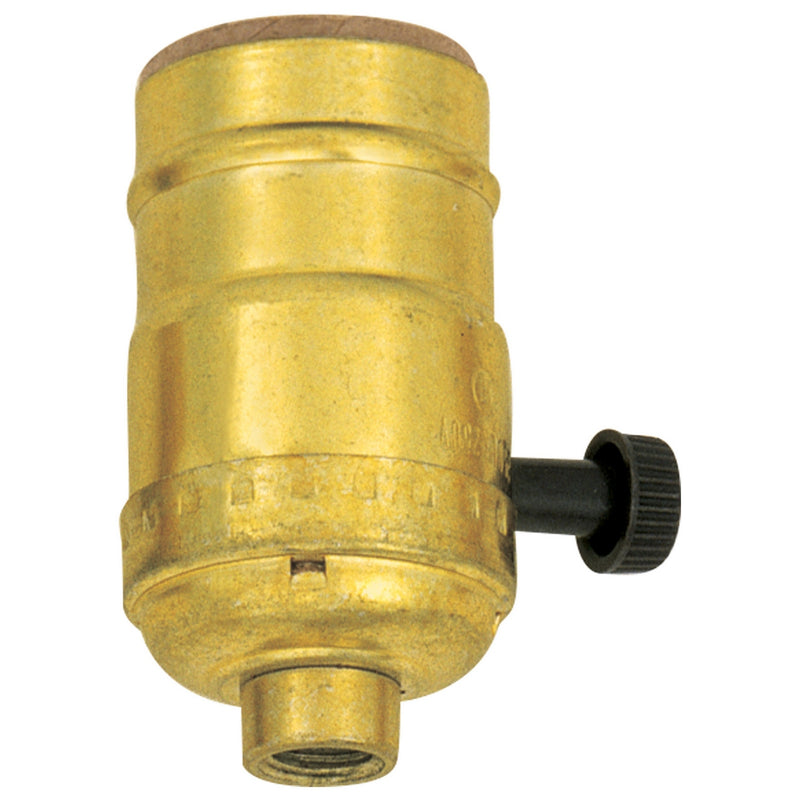 Satco S70-412 Socket, Brite Gilt