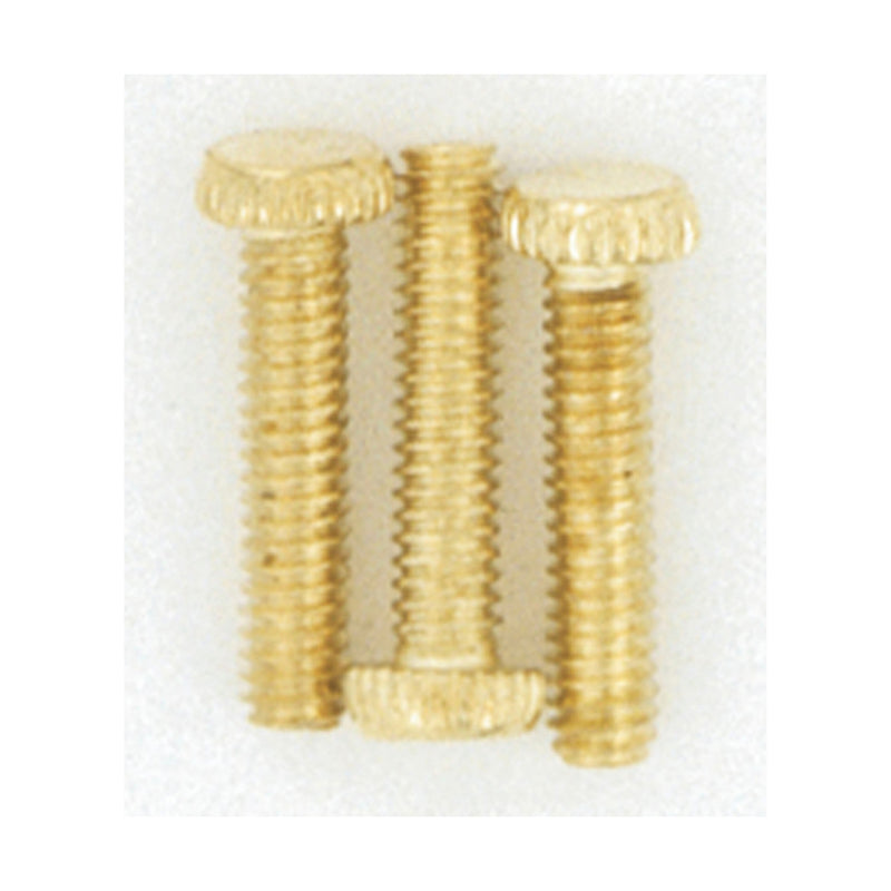 Satco S70-634 3 Screws, Brass Plated