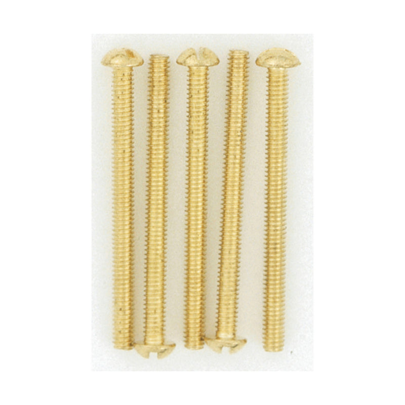 Satco S70-636 Head Screws, Brass Plated