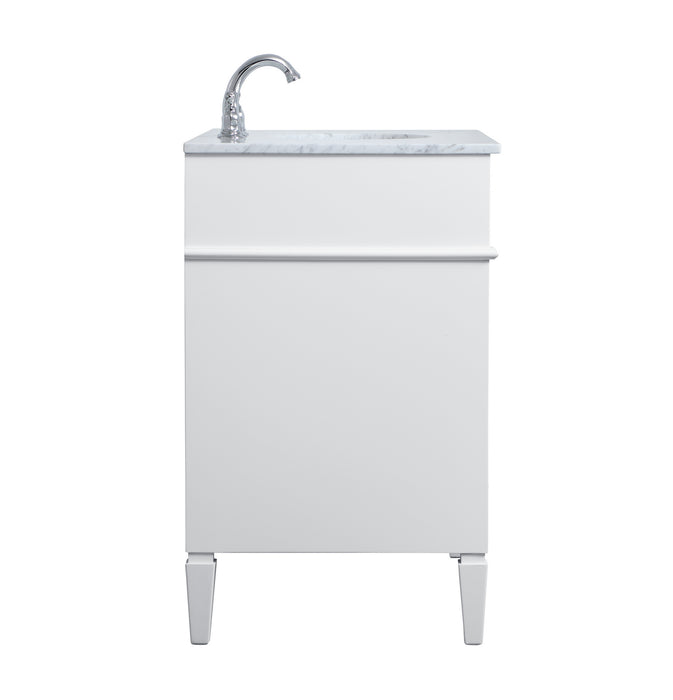 Elegant Lighting VF12536WH Single Bathroom Vanity, White