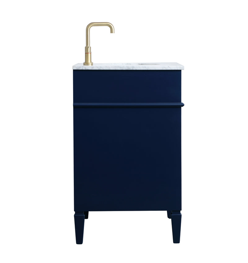 Elegant Lighting VF12530BL Single Bathroom Vanity, blue