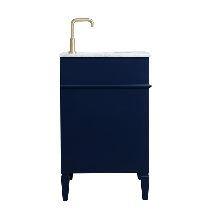 Elegant Lighting VF12530BL Single Bathroom Vanity, blue