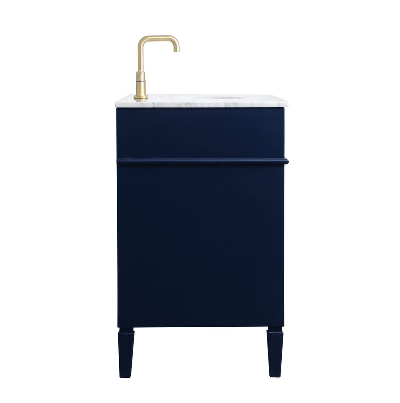 Elegant Lighting VF12548BL Single Bathroom Vanity, blue