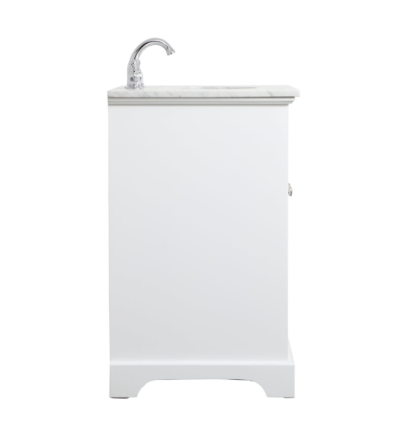 Elegant Lighting VF15032WH Single Bathroom Vanity, White