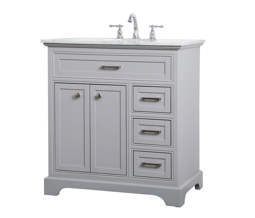 Elegant Lighting VF15032GR Single Bathroom Vanity, grey
