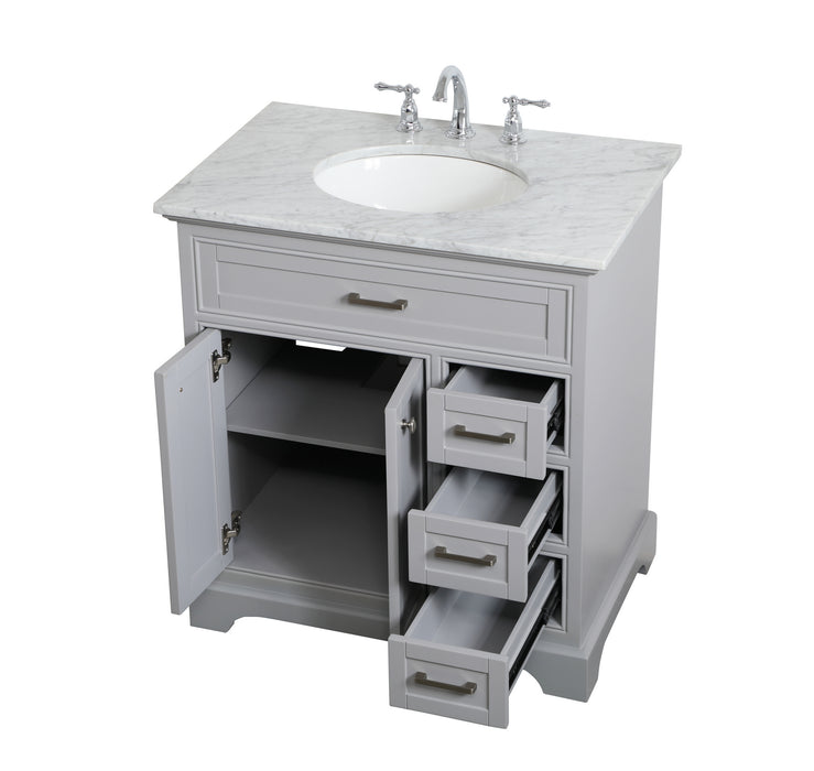 Elegant Lighting VF15032GR Single Bathroom Vanity, grey