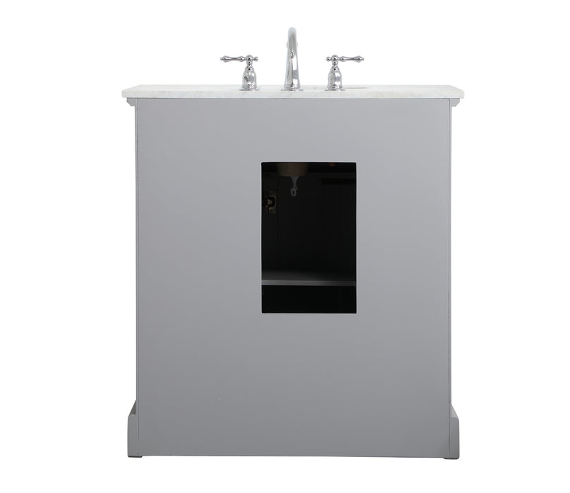 Elegant Lighting VF15032GR Single Bathroom Vanity, grey