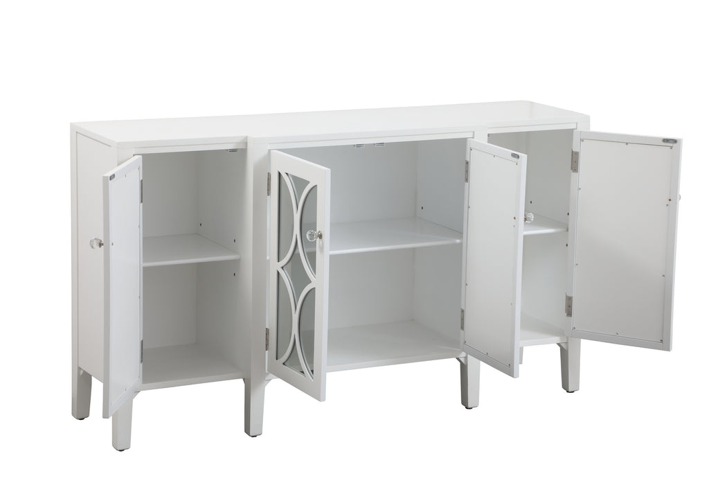 Elegant Lighting MF82001WH Credenza, White