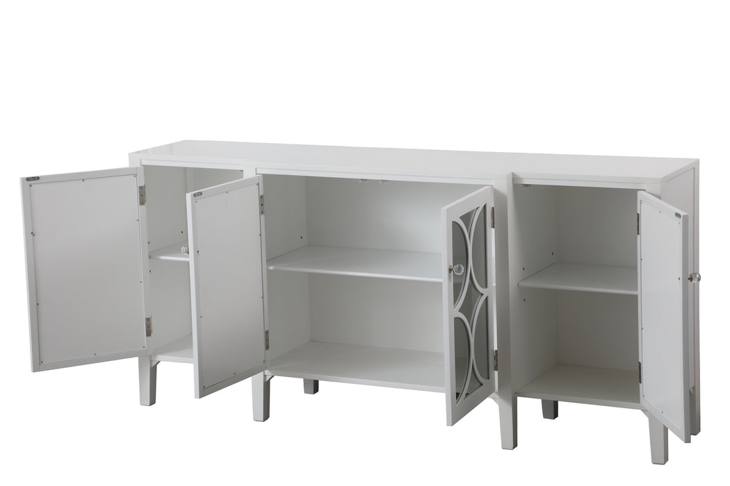 Elegant Lighting MF82111WH Credenza, White