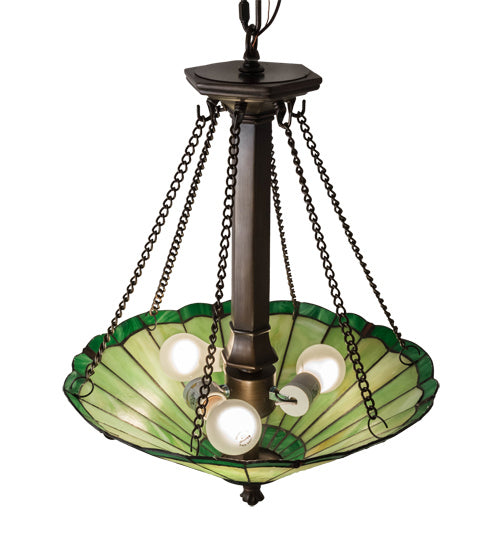 Meyda Tiffany 77696 Three Light Pendant, Mahogany Bronze