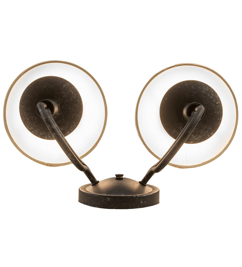 Meyda Tiffany 119083 Two Light Wall Sconce, Smoke