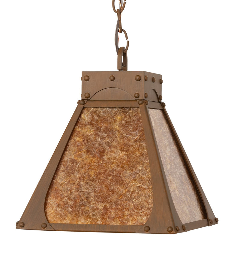 Meyda Tiffany 121961 One Light Pendant, Rustic Iron