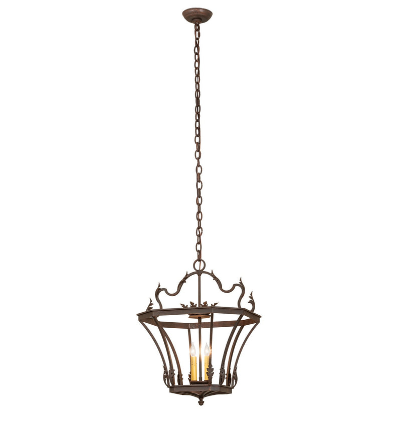 Meyda Tiffany 144726 Two Light Pendant, Rusty Nail
