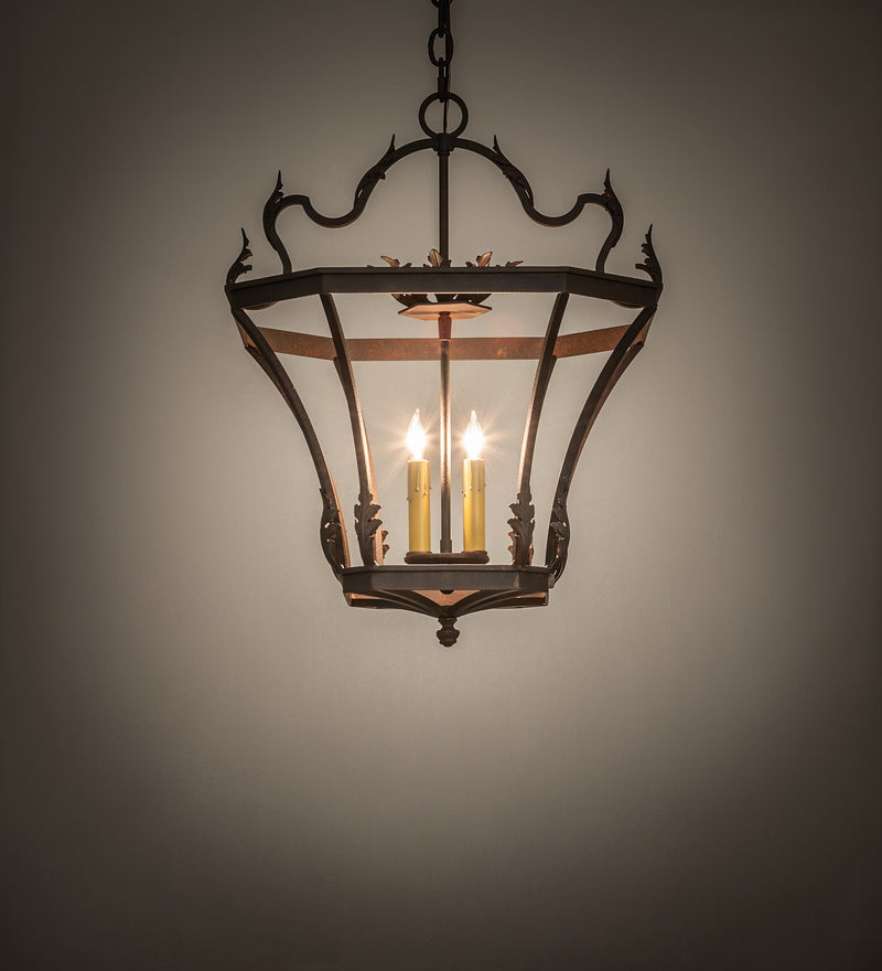 Meyda Tiffany 144726 Two Light Pendant, Rusty Nail