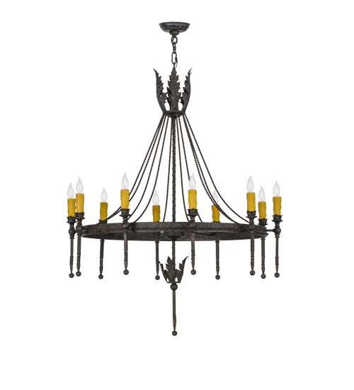Meyda Tiffany 160821 Ten Light Chandelier, Coffee Bean