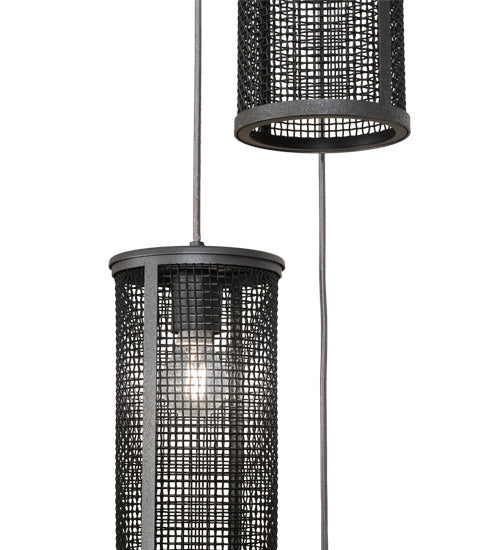 Meyda Tiffany 212780 Three Light Pendant, Natural Iron