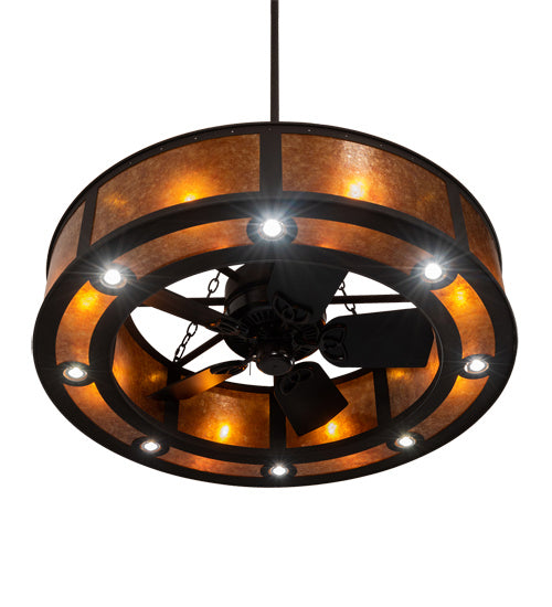 Meyda Tiffany 212874 24 Light Chandel-Air, Dark Roast