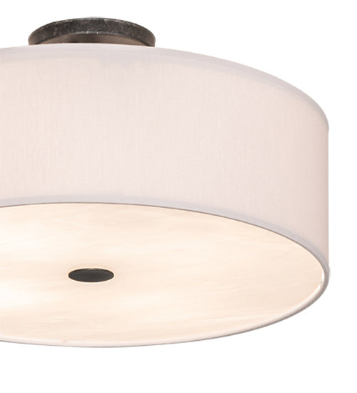 Meyda Tiffany 213074 Four Light Semi-Flushmount, Smoke