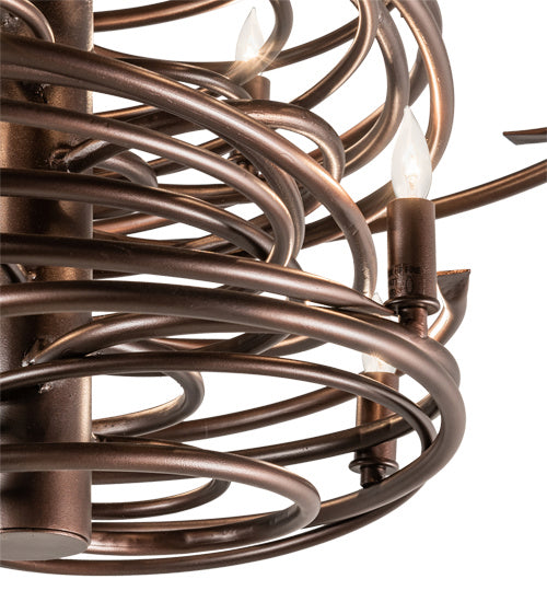 Meyda Tiffany 214928 15 Light Chandelier, Mahogany Bronze