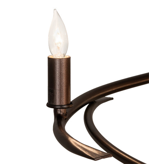 Meyda Tiffany 214928 15 Light Chandelier, Mahogany Bronze