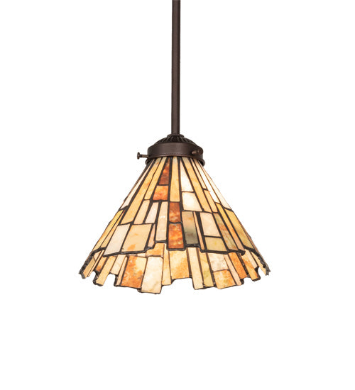 Meyda Tiffany 216843 Three Light Pendant, Mahogany Bronze