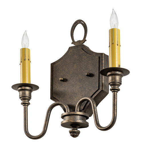 Meyda Tiffany 216937 Two Light Wall Sconce, Dark Smoke