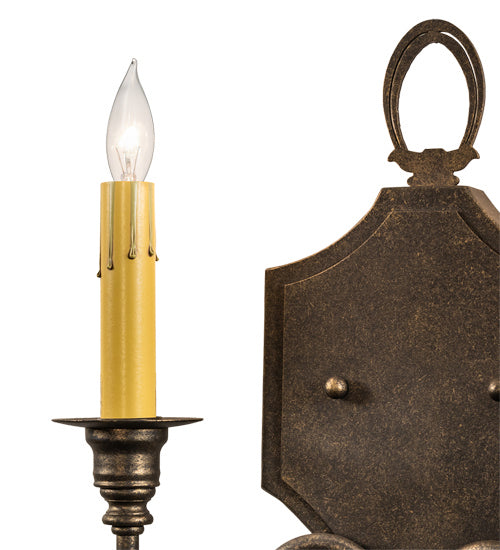 Meyda Tiffany 216937 Two Light Wall Sconce, Dark Smoke