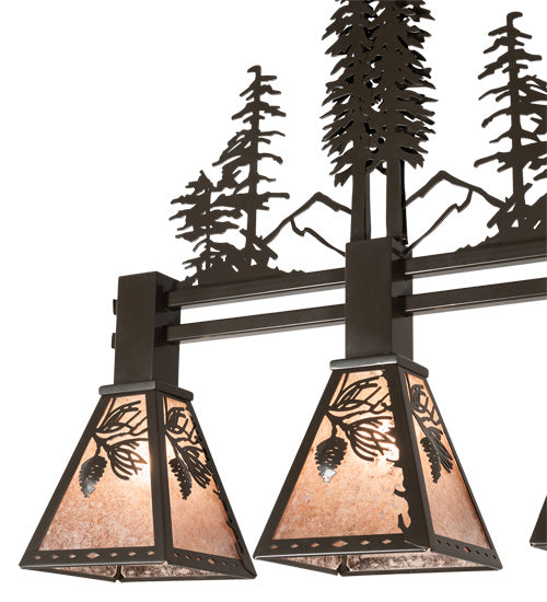 Meyda Tiffany 217007 Three Light Island Pendant, Timeless Bronze