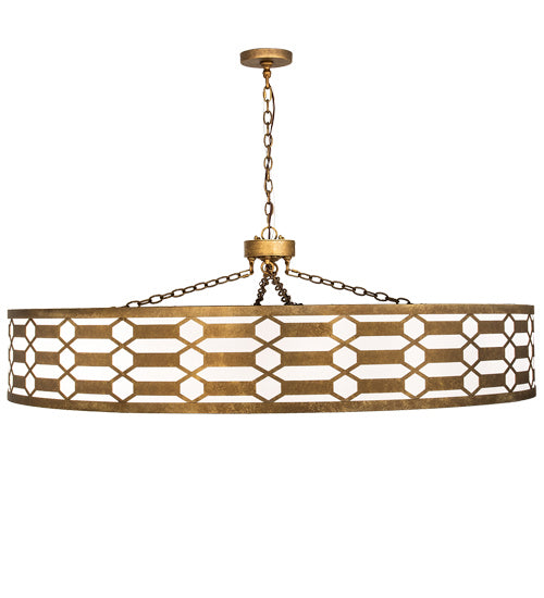 Meyda Tiffany 217249 16 Light Pendant, Burnished Gold Leaf