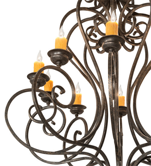 Meyda Tiffany 218590 Ten Light Chandelier, Golden Bronze