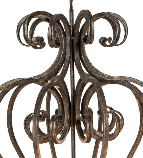 Meyda Tiffany 218590 Ten Light Chandelier, Golden Bronze