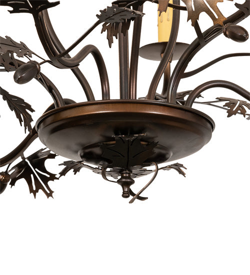 Meyda Tiffany 218893 Six Light Chandelier, Dark Burnished Antique Copper