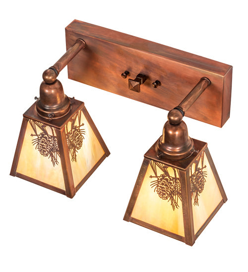 Meyda Tiffany 219956 Two Light Vanity, Vintage Copper