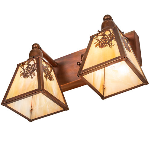 Meyda Tiffany 219956 Two Light Vanity, Vintage Copper