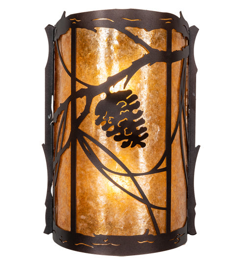 Meyda Tiffany 220298 Two Light Wall Sconce, Mahogany Bronze