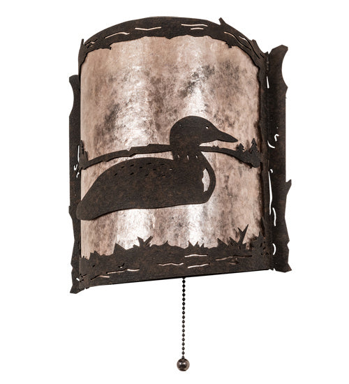Meyda Tiffany 220794 One Light Wall Sconce, Distressed Chestnut