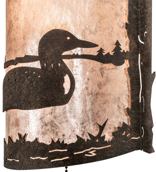 Meyda Tiffany 220794 One Light Wall Sconce, Distressed Chestnut