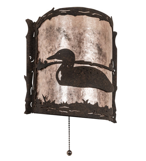 Meyda Tiffany 220796 One Light Wall Sconce, Distressed Chestnut