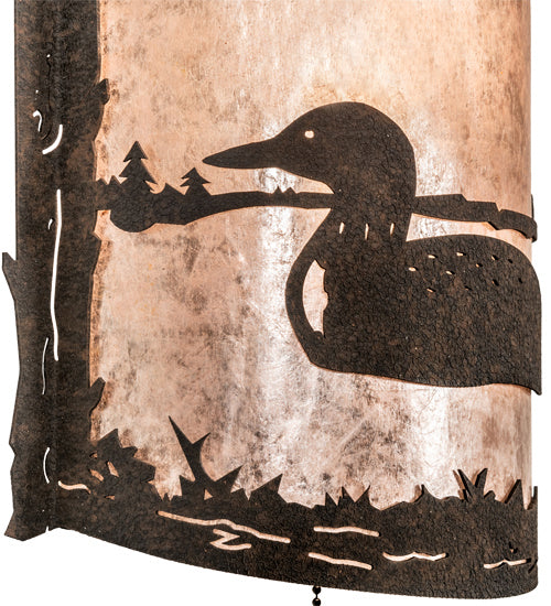 Meyda Tiffany 220796 One Light Wall Sconce, Distressed Chestnut