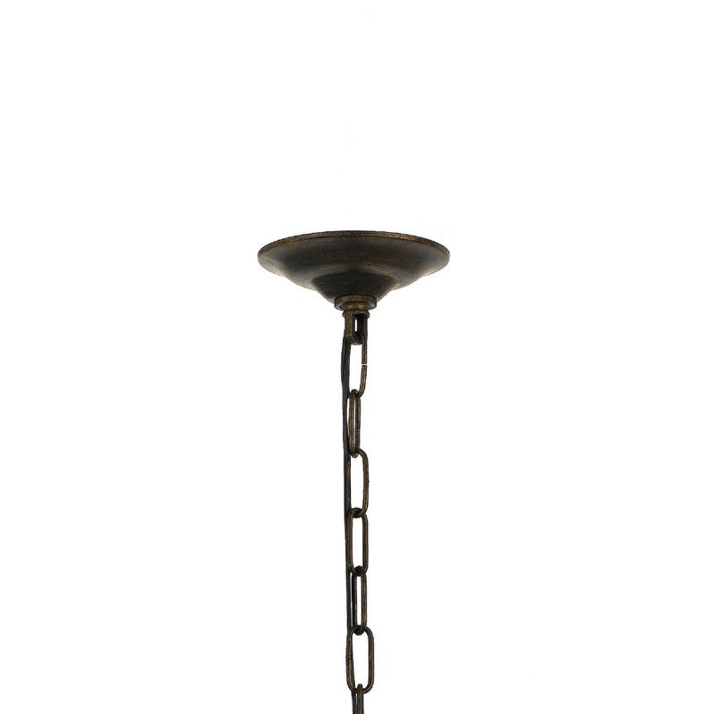 Crystorama 3028-EB-CL-MWP Eight Light Chandelier, English Bronze